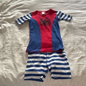 Hanna Andersson Spider-Man short John set